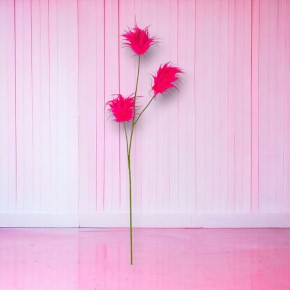 Cupid's Valentine 31" Pink Fluffy Pom Pom Pick