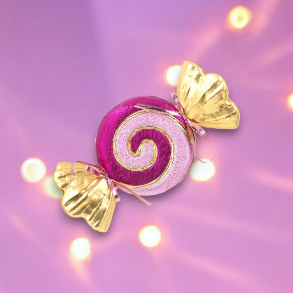 Citrus Sweets 14" Purple Swirl Candy Wrapper