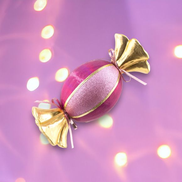 Citrus Sweets 15" Purple Round Candy Wrapper