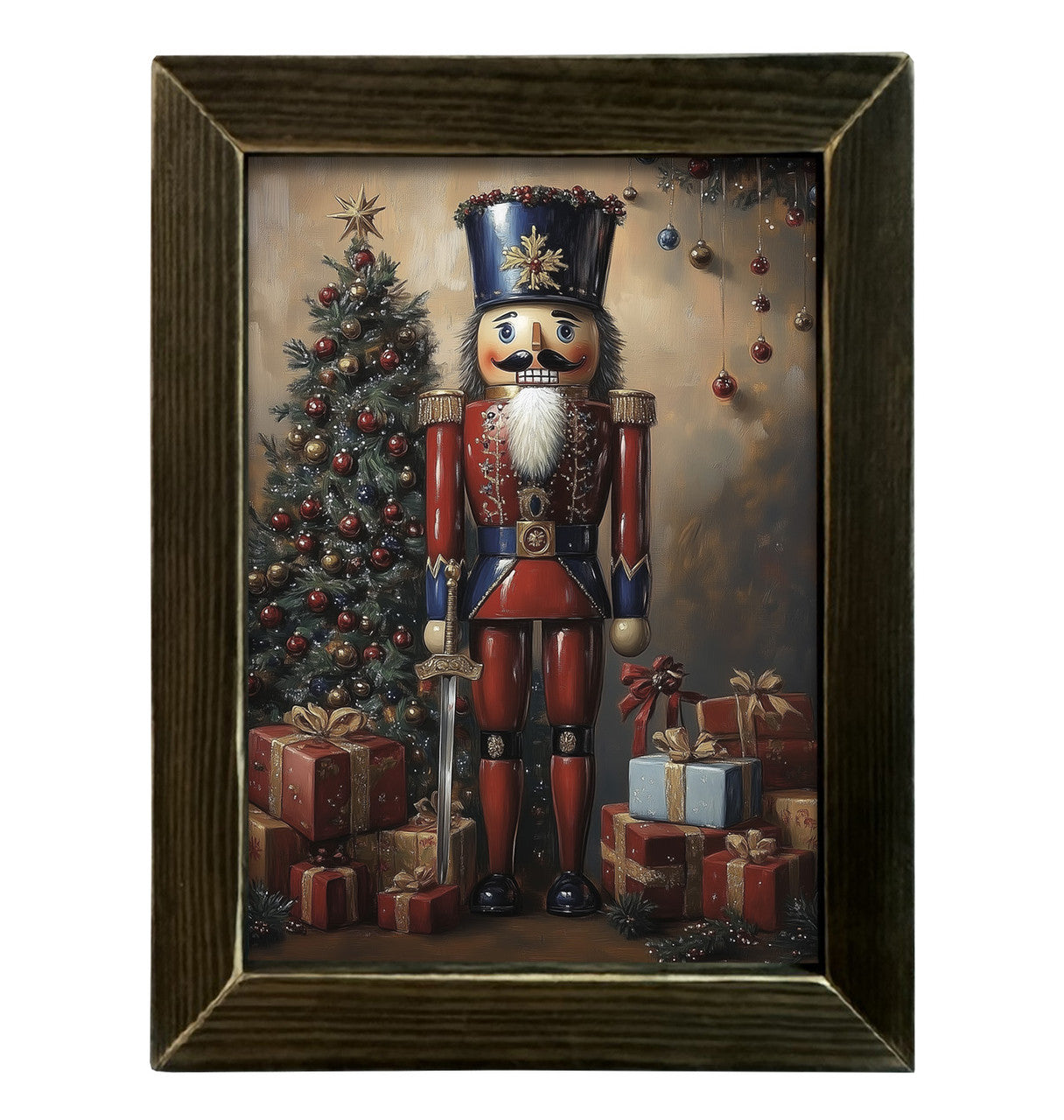 Christmas Carousel Collection - 12" x 16" Classic Nutcracker Wall Art