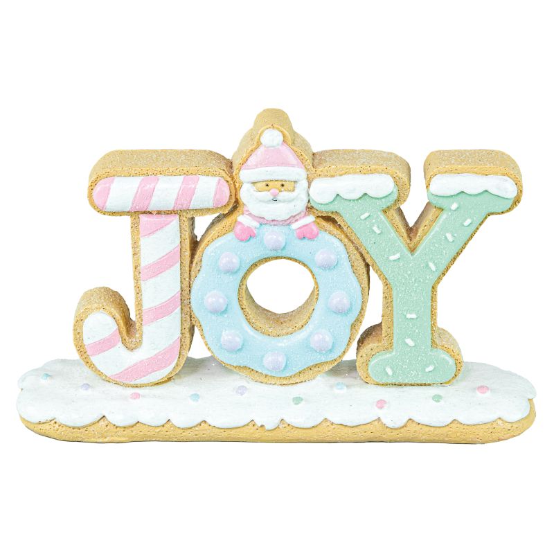 Santa's Sweet Shoppe Collection - 5" Candied Christmas Confections Joy Pastry Tabletop
