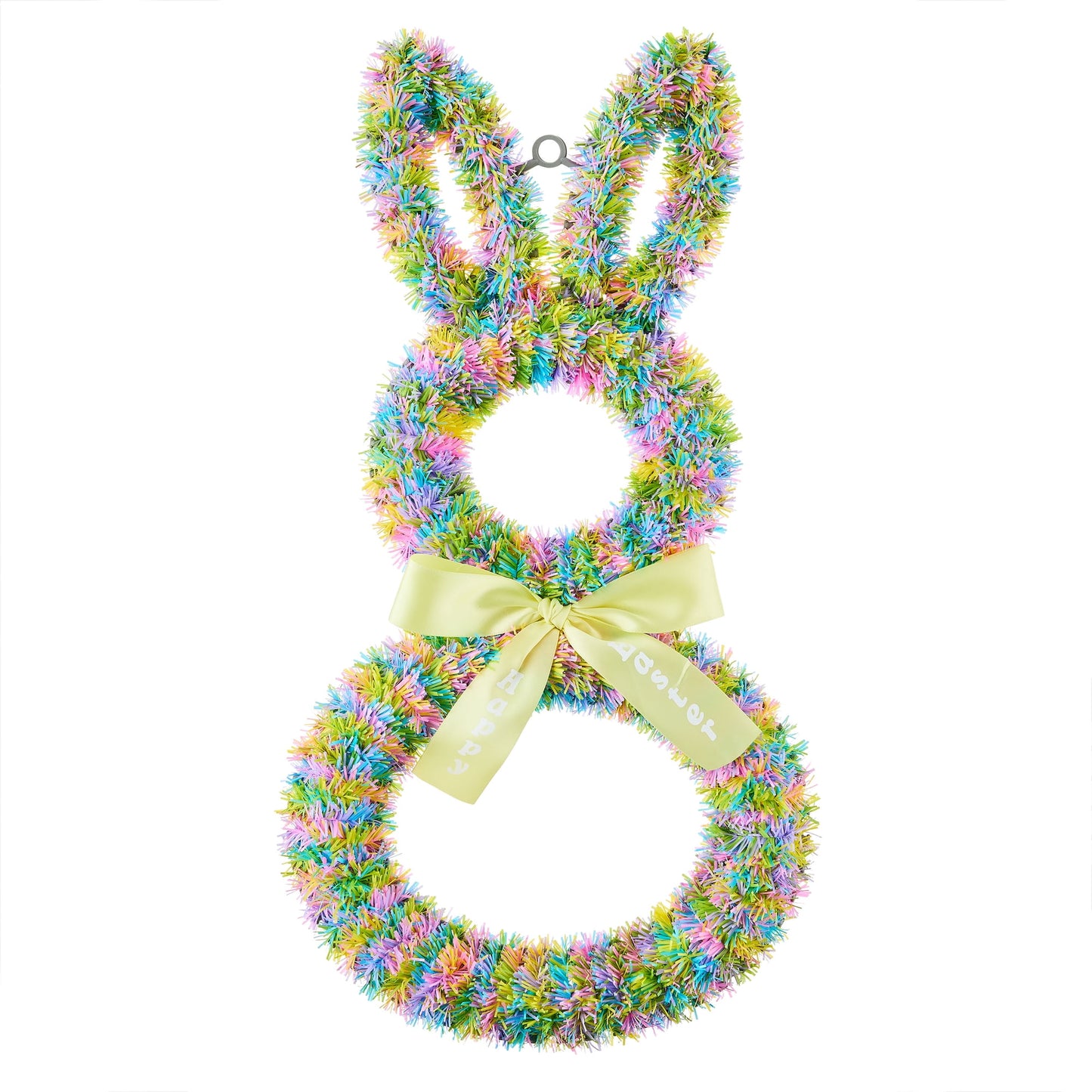 22" Tinsel Bunny Wreath