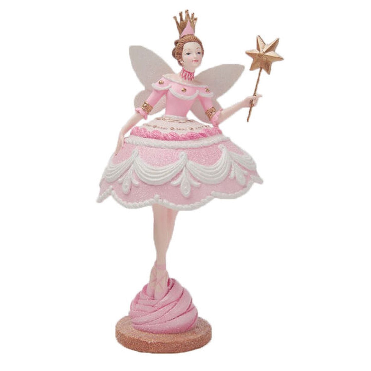 Nutcracker Sweet Shoppe 9.5In Cake Fairy With Crown.