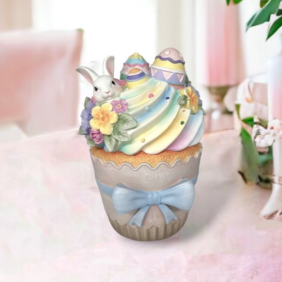 7" Resin Ombre Easter Egg Cupcake