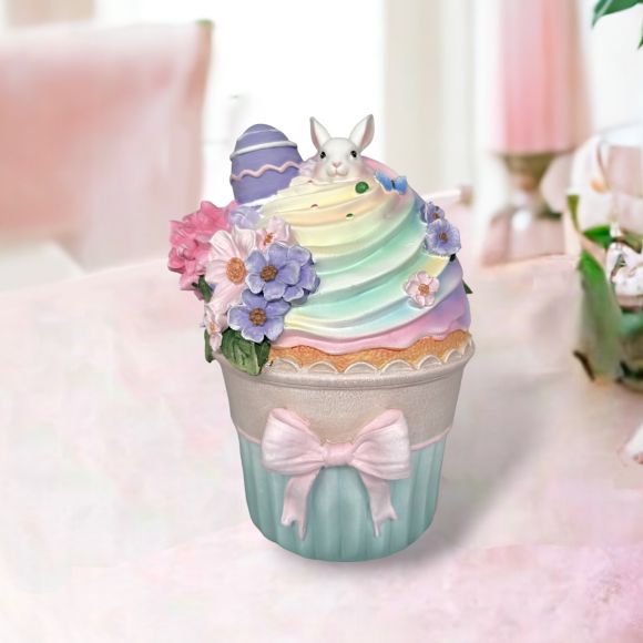 7" Resin Ombre Easter Egg Cupcake