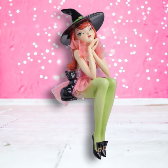 Halloween Summerween Carnival 23" Shelf Sitting Witch