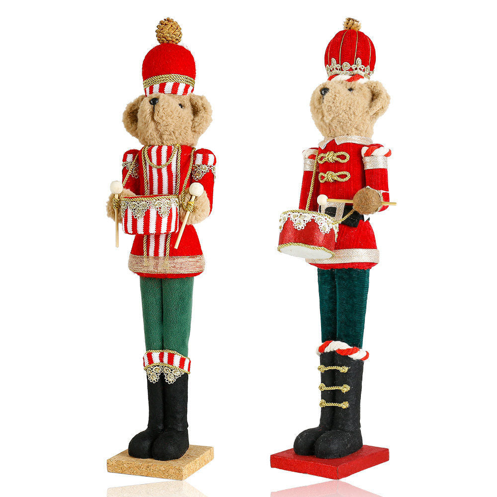 Christmas Carousel Collection - 23.4" - TEDDY BEAR NUTCRACKER