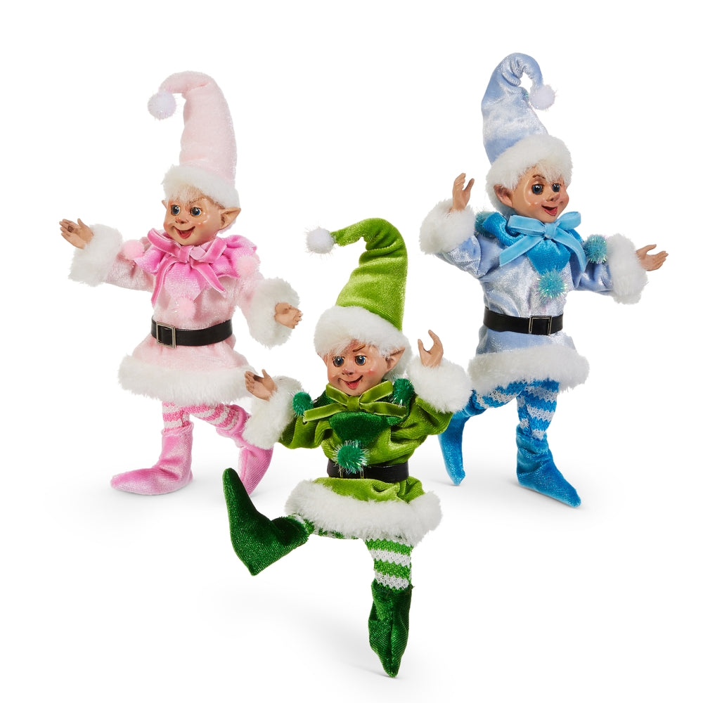 Santa's Sweet Shoppe Collection - 7" Jolly Posable Elf