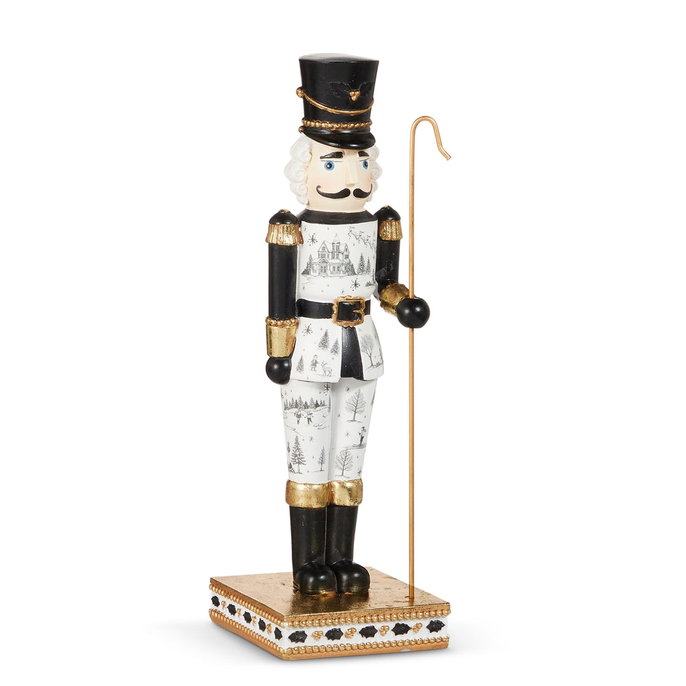 Royal Court Collection - 12.5" Black Toile Nutcracker