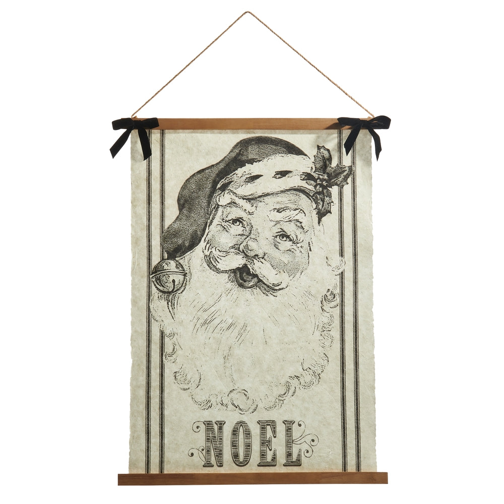 Royal Court Collection - 30.5" Vintage Santa Gazette Hanging Tapestry