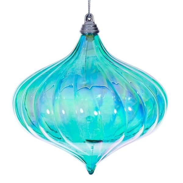 Santa's Sweet Shoppe Collection - Luxe Enamel 4.75" Iridescent Glossy Onion Ornament