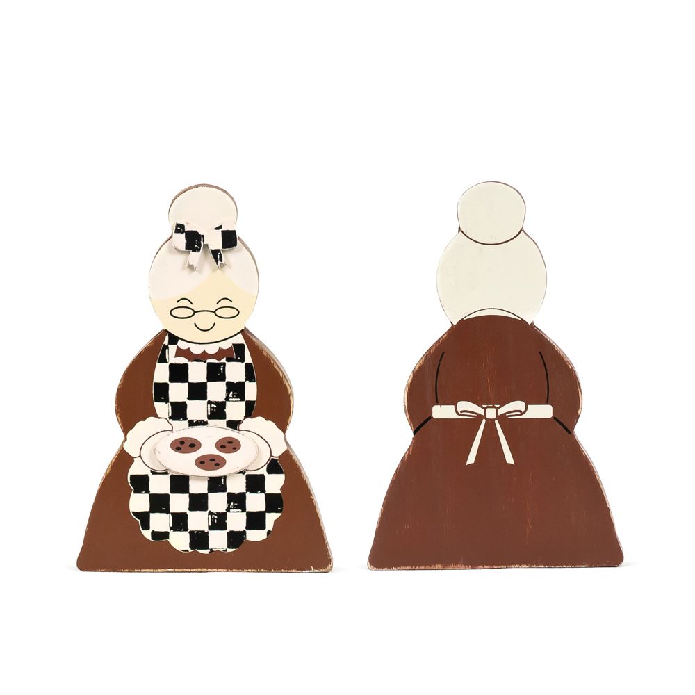 4x6 Chunky Wood (MRS CLAUS)