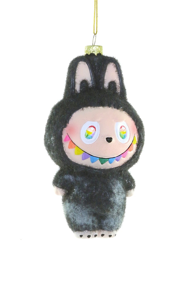 Santa's Sweet Shoppe Collection - 5.75" MONSTER CHARCOAL GLASS ORNAMENT