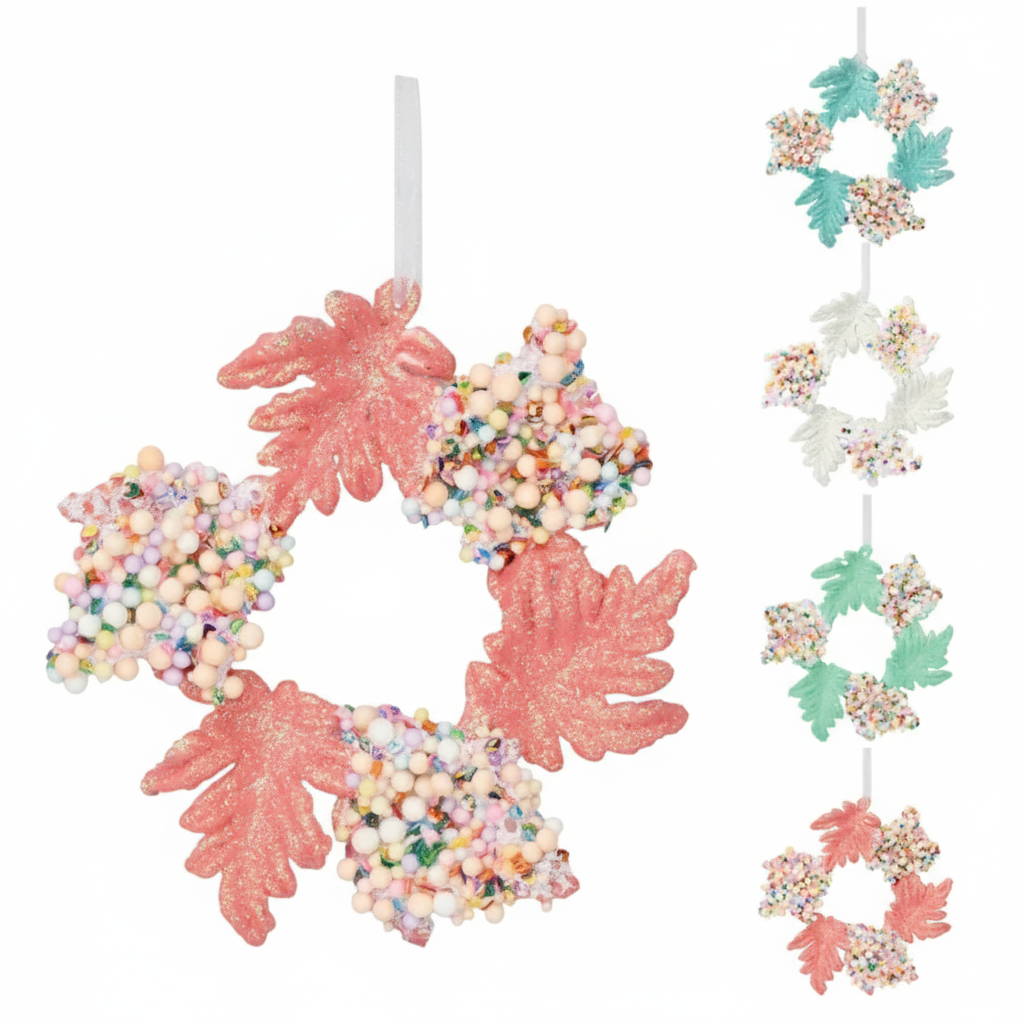 Santa's Sweet Shoppe Collection - 5" Candy Poinsettia Ornament