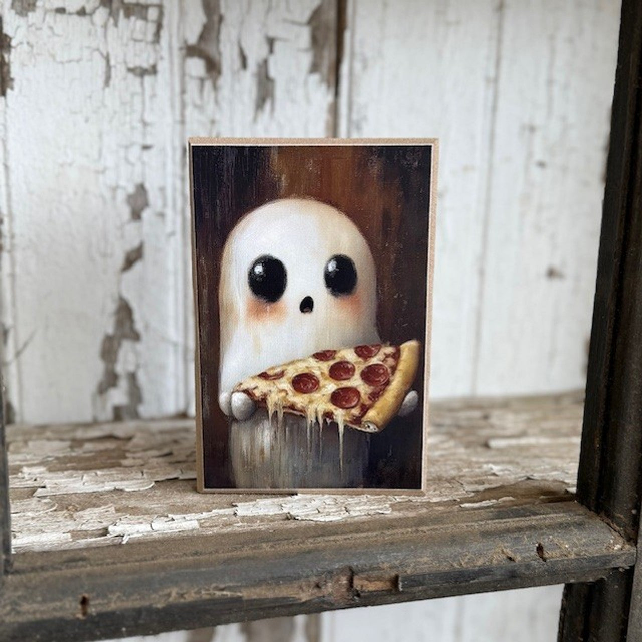 6x4 GHOST PIZZA SLICE BLOCK