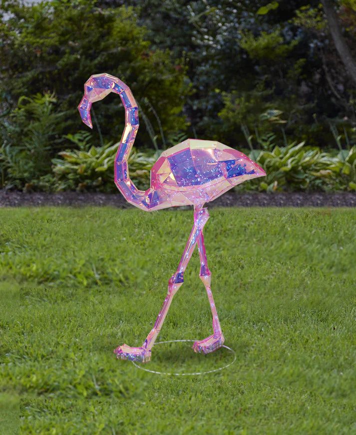 Iridescent LED 36" Flamingo I