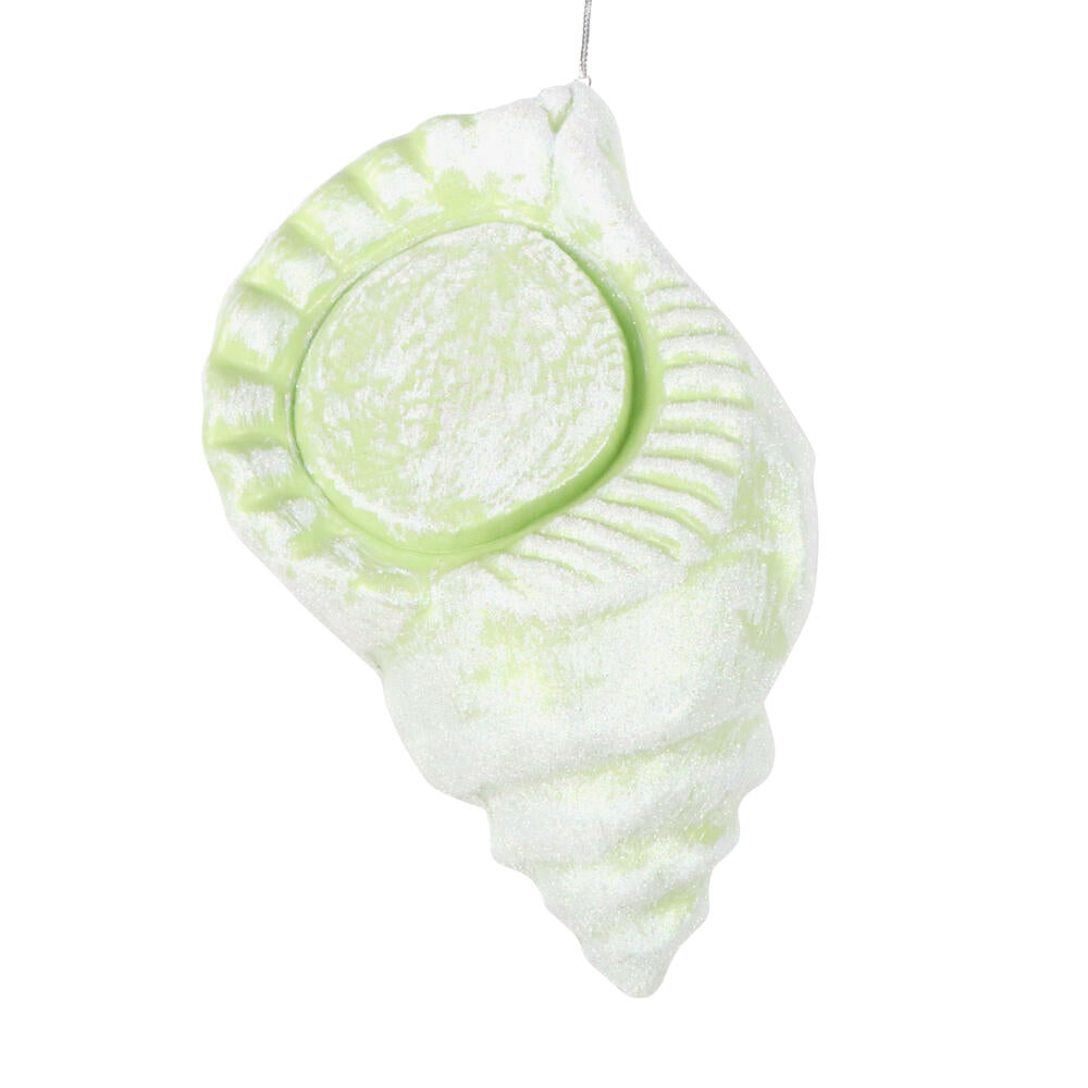 Santa's Sweet Shoppe Collection 10" Celadon Conch Shell Ornament