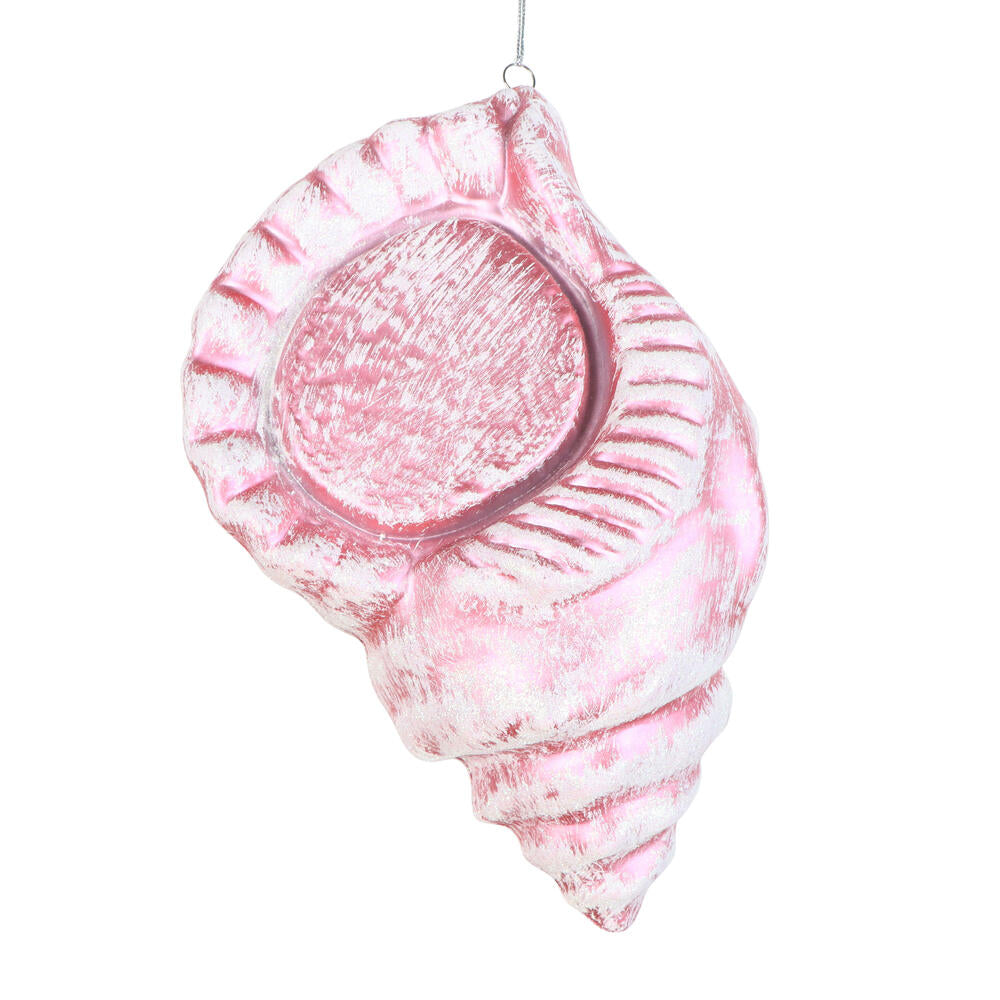 Santa's Sweet Shoppe Collection 10" Pink Conch Shell Ornament
