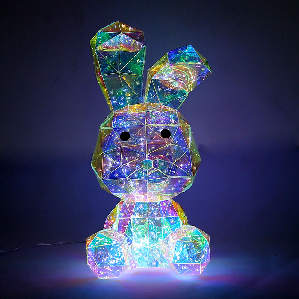 16" Iridescent LED BUNNY