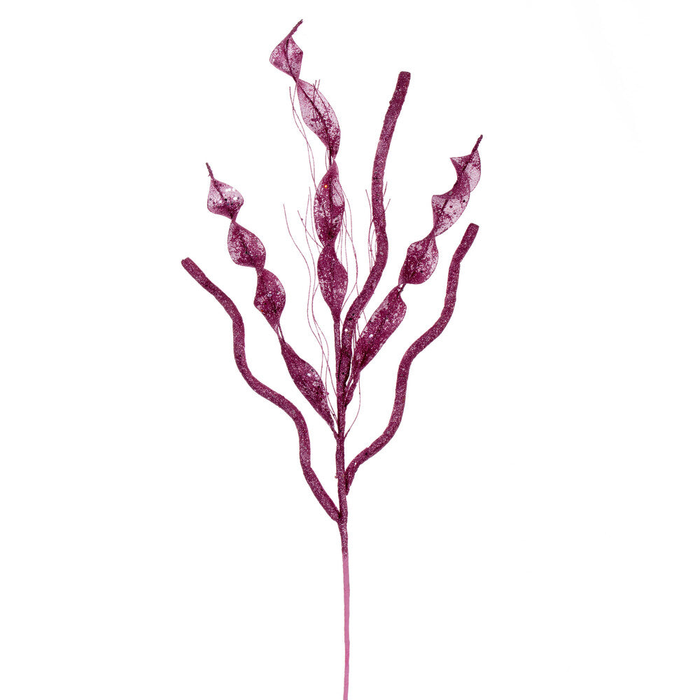 Santa's Sweet Shoppe Collection 34" Pink Multi Spiral Glitter Spray