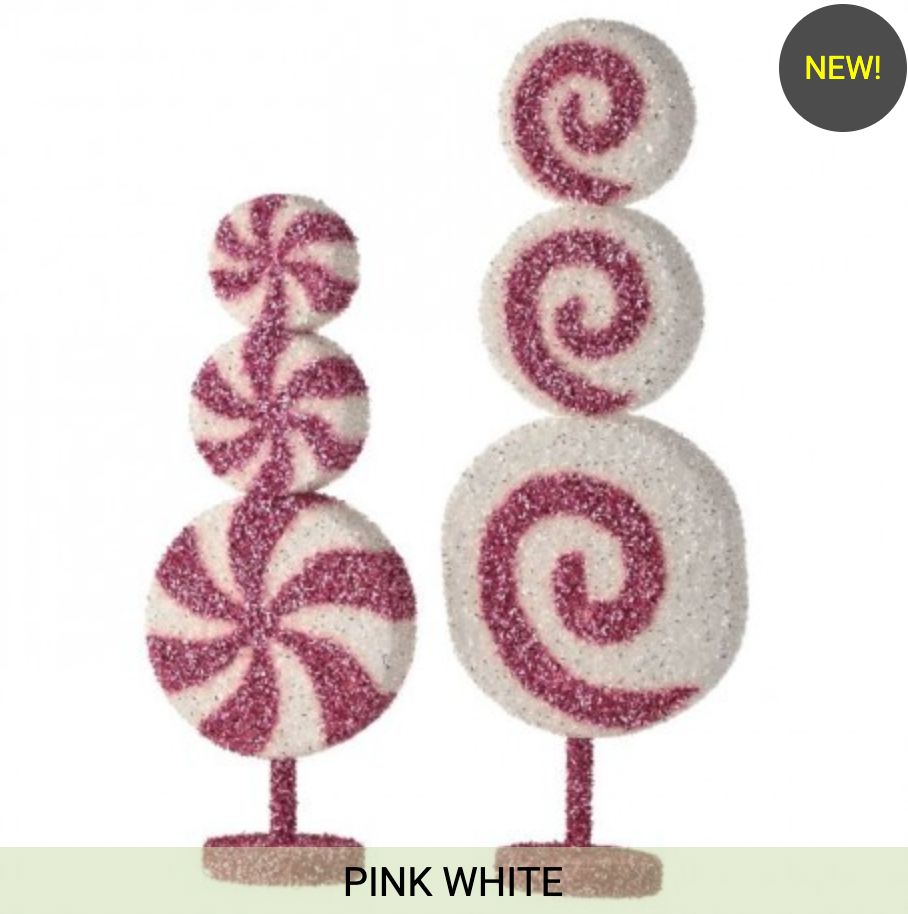 Santa's Sweet Shoppe Collection PINK PEPPERMINT STACK SET