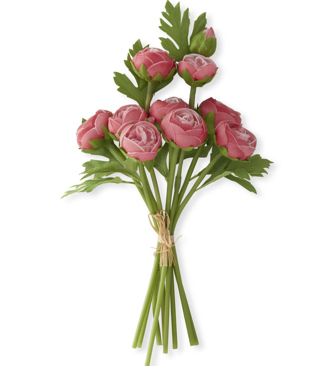 15" Rose Real Touch Ranunculus Bundle (10 Stems)
