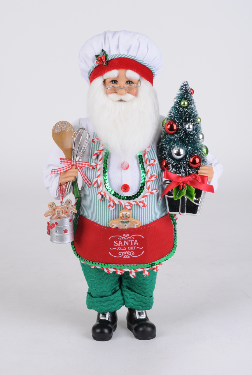 Santa's Sweet Shoppe Collection - 17" Jolly Chef Santa