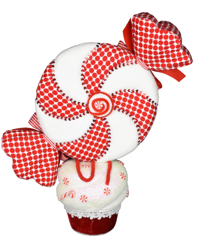 19" CANDY CANE LANE PEPPERMINT TABLE TOP