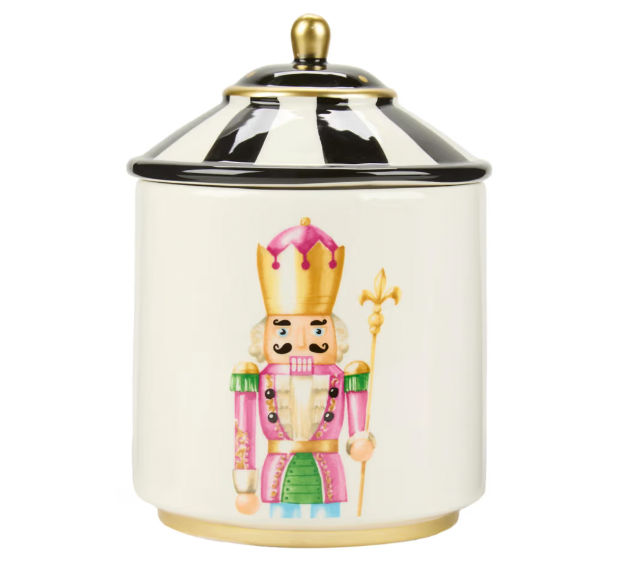 Santa's Sweet Shoppe Collection - 12" Ceramic Nutcracker Canister
