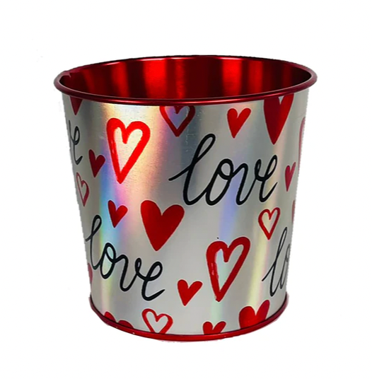 Valentine's Day - 4" IRIDESCENT LOVE POT COVER