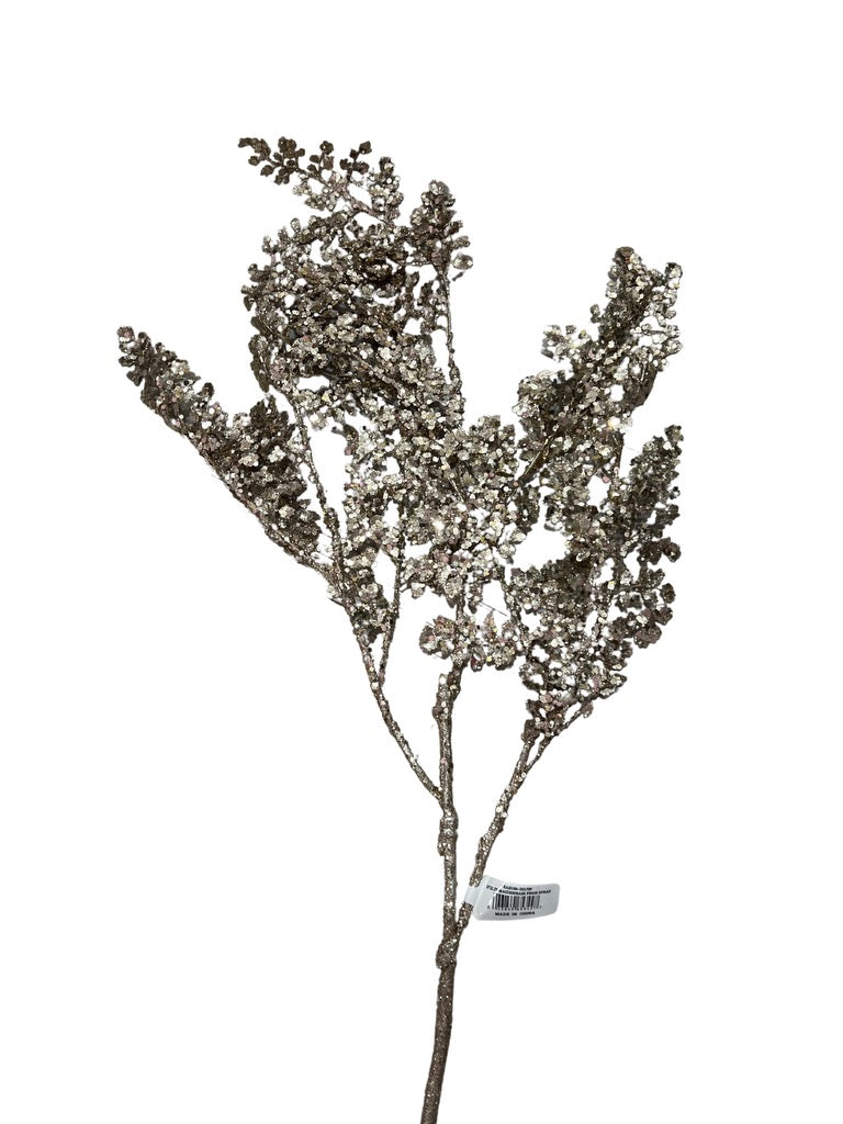 33"GLIT MAIDENHAIR FERN SPRAY