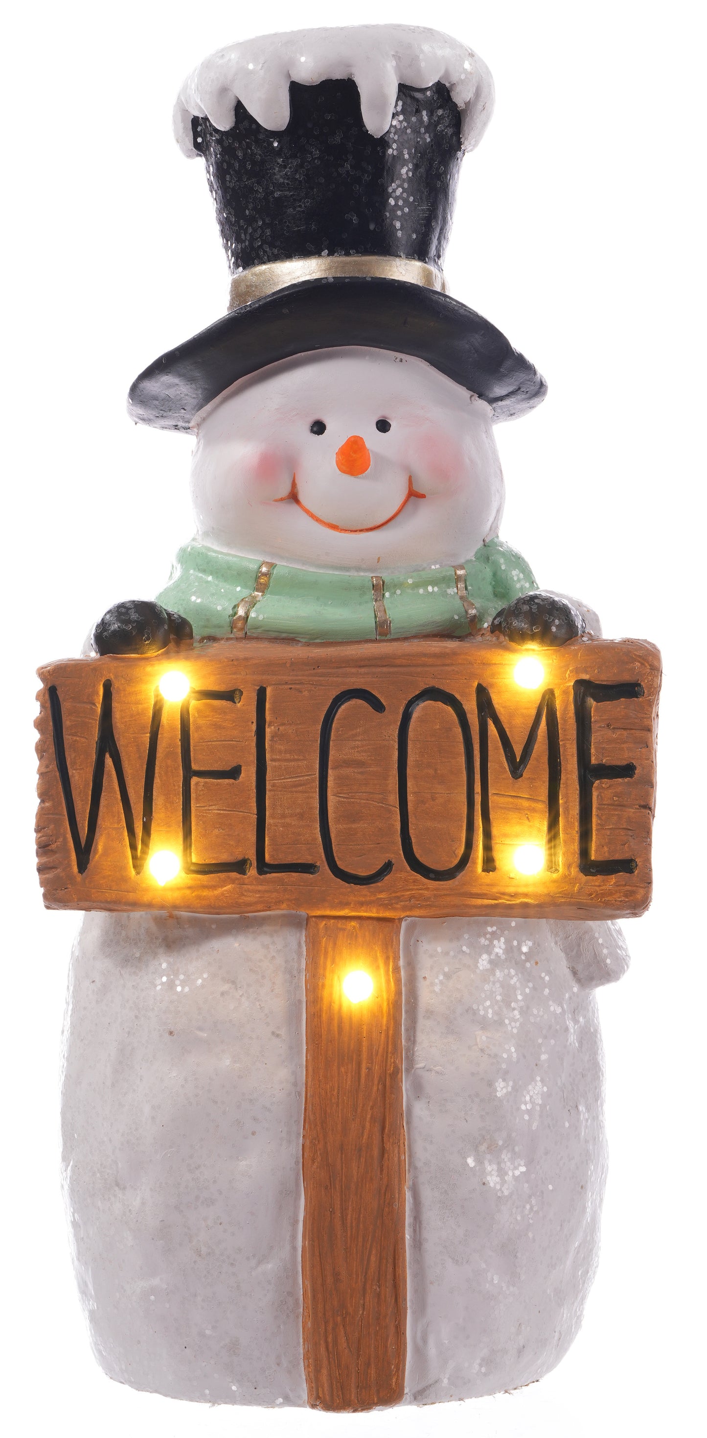 Santa's Sweet Shoppe Collection - 30" Resin Light Up Snowman