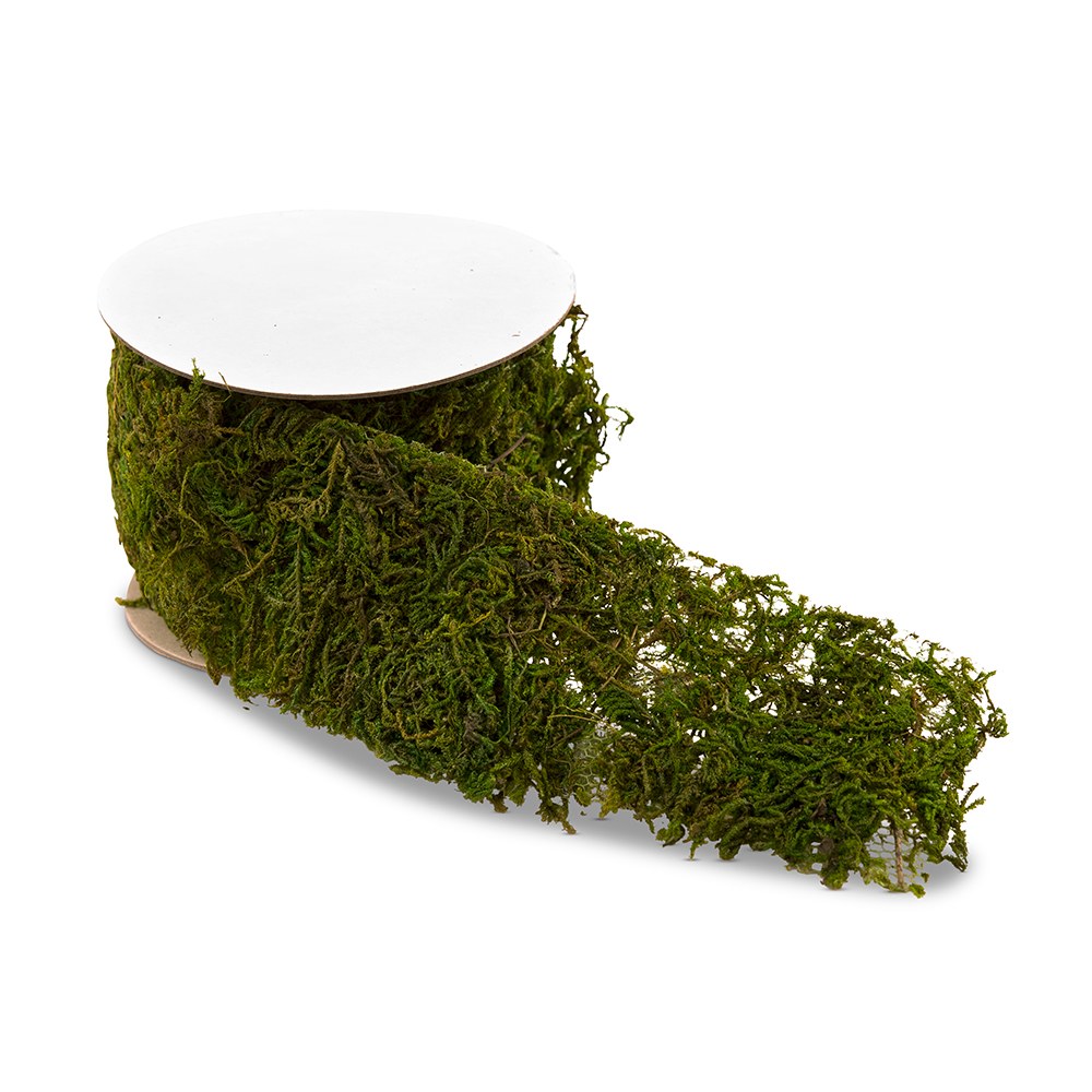 1.19Y Roll of Faux Moss Ribbon