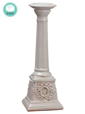 Cupid's Valentine 16" Ceramic Candleholder