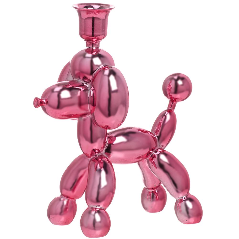 Santa's Sweet Shoppe Collection - 8.5" Poodle Taper Candle Holder