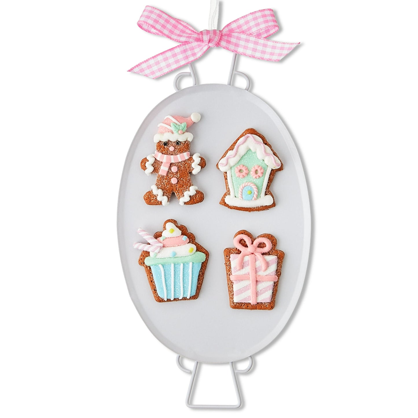 Santa's Sweet Shoppe Collection - 7" Gingerbread Cookie Sheet Ornament