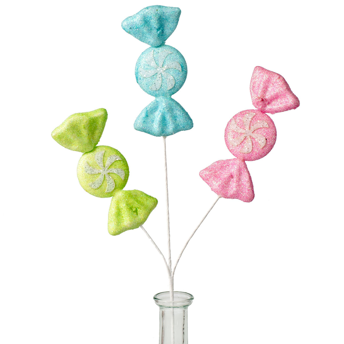 Santa's Sweet Shoppe Collection - 16" Glitter Candy Pick