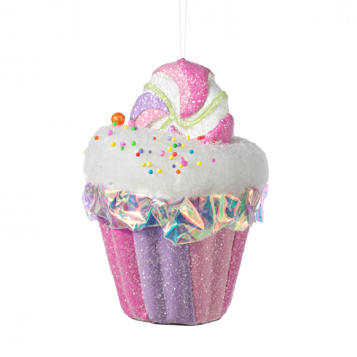 Santa's Sweet Shoppe Collection - 6" Iridescent Cupcake Ornament