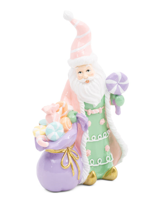Santa's Sweet Shoppe Collection - 13" Resin Candy Santa With Presents
