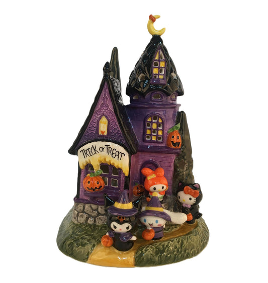 Blue Sky Clayworks HELLO KITTY AND FRIENDS HALLOWEEN TRICK OR TREAT CANDLE HOUSE