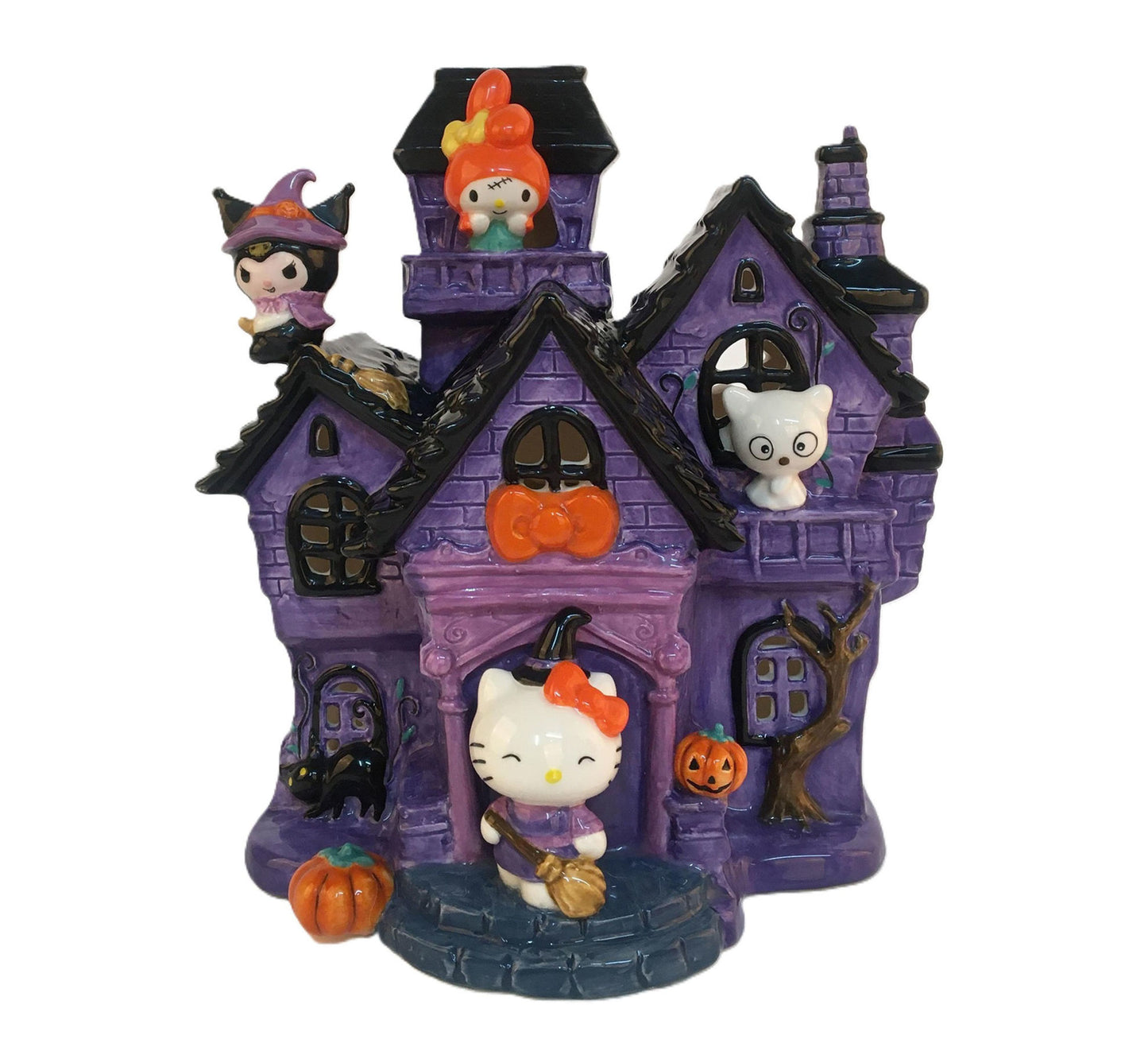 Blue Sky Clayworks Hello Kitty and Friends Haunted Halloween Candle House