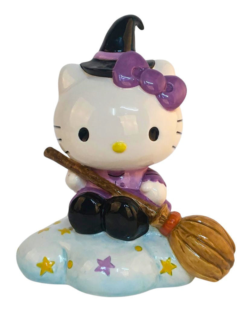 Blue Sky Clayworks HELLO KITTY HALLOWEEN FLYING WITCH FIGURINE