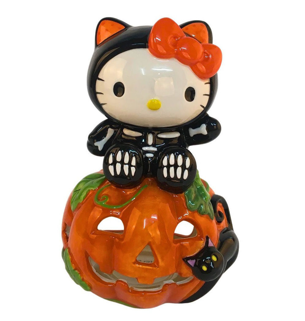 Blue Sky Clayworks Hello Kitty and Friends Black Cat HALLOWEEN Candle House