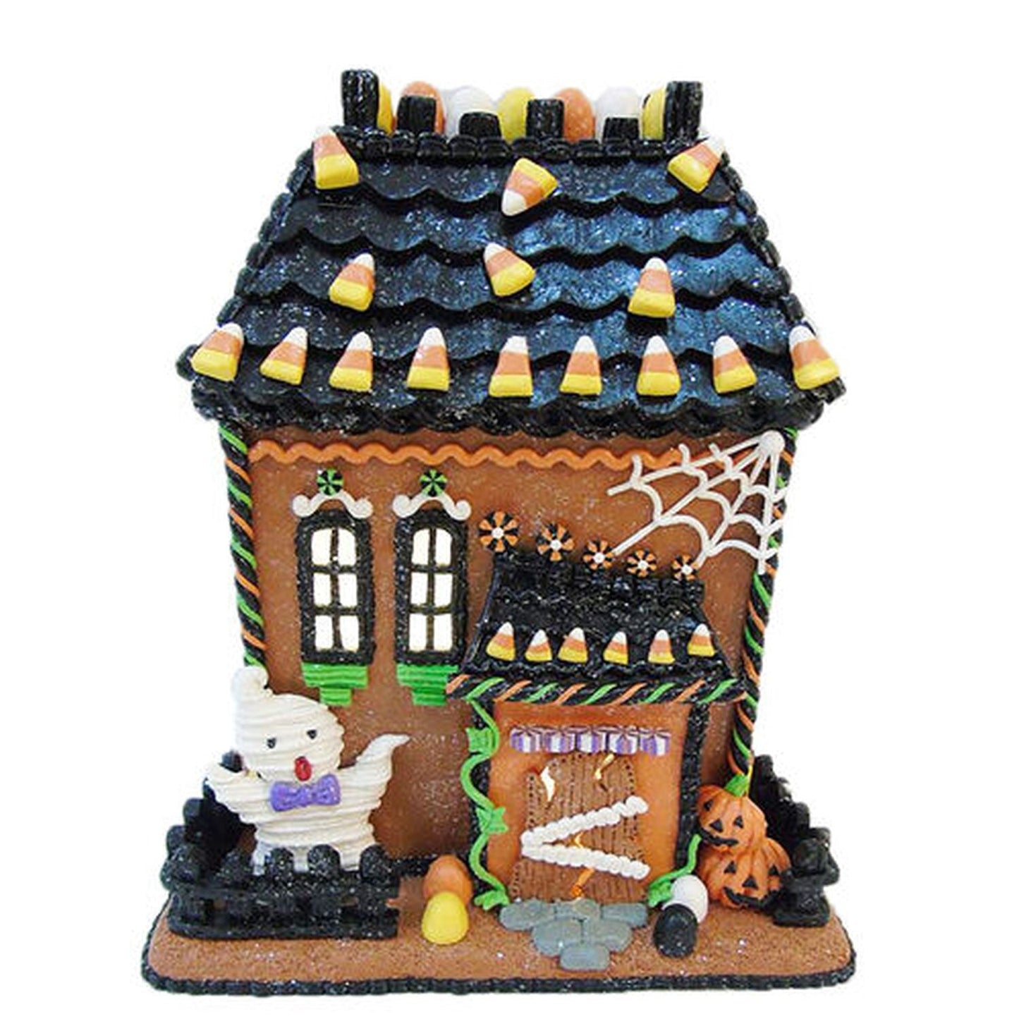 December Diamonds Halloween Carnival 10" Led Candy Corn Haunted House