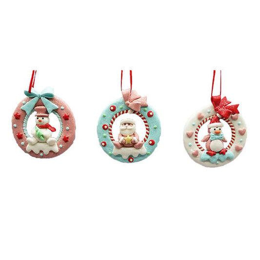 Santa's Sweet Shoppe Collection North Pole Sweet Shoppe Set Of 3 Assortment Candy Character Ornaments