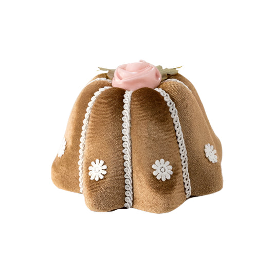 5" Bundt Cake with Rose Ornament