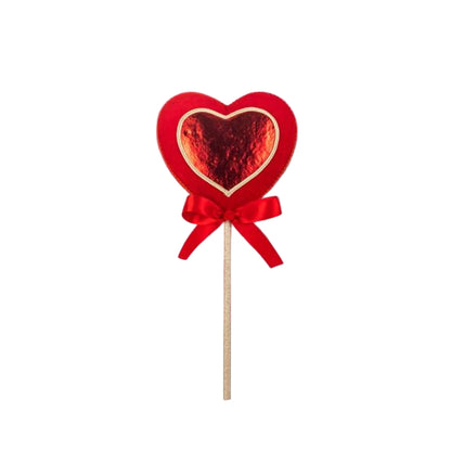 16" Cupid's Valentine Red Heart Pick