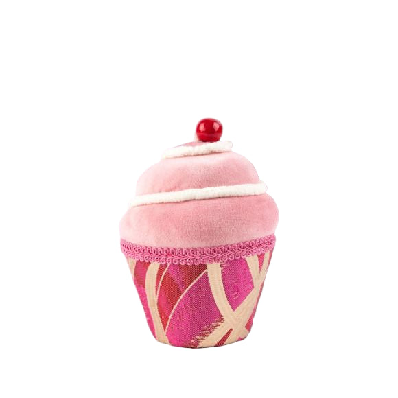 6" Cupid's Valentine  Pink Swirl Cupcake