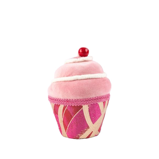 6" Cupid's Valentine  Pink Swirl Cupcake