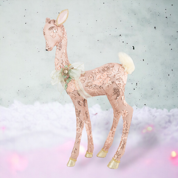 SANTA'S SWEET SHOPPE COLLECTION 34" Peach Wonderland Deer